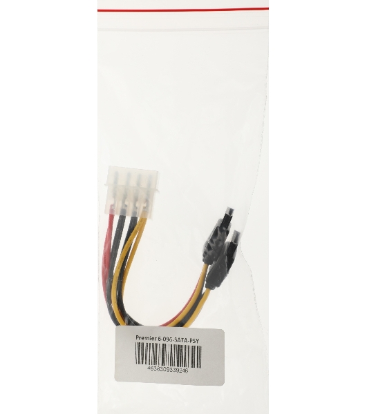Кабель Premier 6-096-SATA-PSY Molex 8981 SATA SATA 0.15м (пакет)