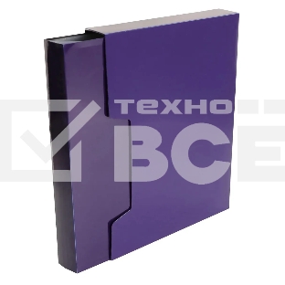 Папка с 80 прозр.вклад. Бюрократ DeLuxe DLVBOX80BBERRY A4 пластик 0.7мм черничный в коробе
