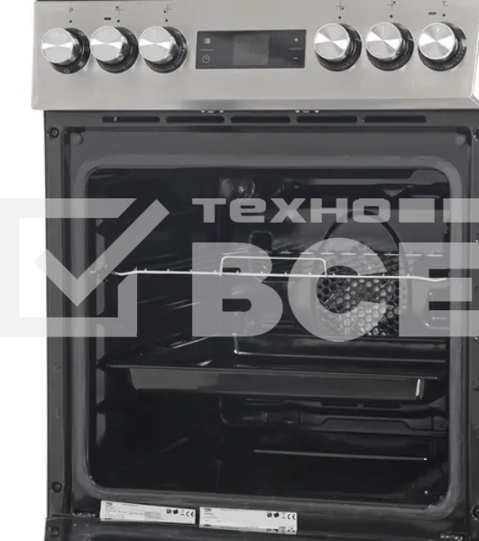 Плита электрическая Beko FSM57300GX черный, конфорок 4 шт, духовка 55 л, 50 см x 85 см x 60 см