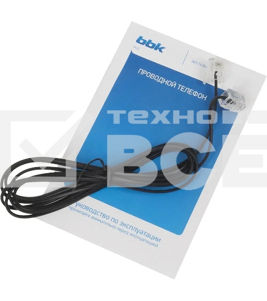 Телефон проводной BBK BKT-74 RU черный
