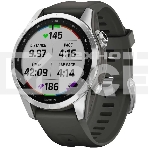 Смарт-часы Garmin Fenix 7s серебристый с графитовым ремешком 42мм, фото10