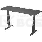 Стол для компьютера Cactus CS-EDL-BBK черный, столешница ДСП, каркас черный, фото12