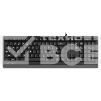 Клавиатура проводная A4Tech Fstyler FKS10, USB, черный/серый, фото 1