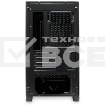 Компьютерный корпус без блока питания HSPD M340, Mesh Mid Tower, черный, TG, 0.5 SPCC, no fans, mATX, mITX, 165/350/200мм, 2x2.5