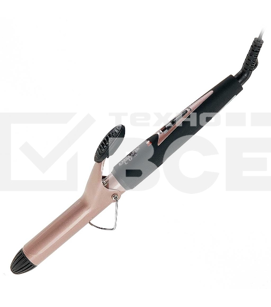 Щипцы для завивки волос DELTA LUX DL-0626 коричневый/черный, 25 мм, 180 °C, 1 режим