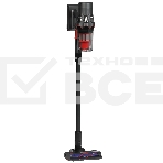 Пылесос вертикальный Deerma DEM-T50W серый/черный/красный, питание от аккумулятора, 420 Вт, уборка сухая, пылесборник 0.4 л, фото 1