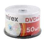 Диск DVD+R Mirex Printable Ink-Jet 16X 4,7GB (полная заливка) Cake box 50 (50/300), фото 1