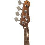 Бас-гитара STAGG SBJ-30 SNB 4-х струнная форма Jazz Bass, корпус павловния, гриф клен, накладка грифа палисандр, 20 ладов, мензура 867 мм, колки никелированные, бридж JB Classic, звукосниматели 2xJB, регуляторы 2x громкости, 1x тона, цвет Sunburst, фото5