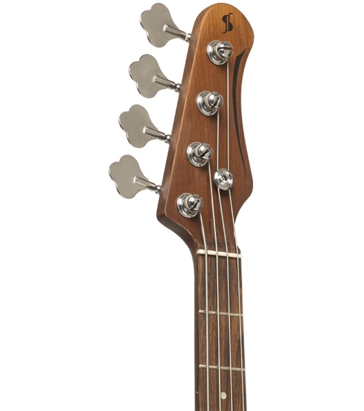 Бас-гитара STAGG SBJ-30 SNB 4-х струнная форма Jazz Bass, корпус павловния, гриф клен, накладка грифа палисандр, 20 ладов, мензура 867 мм, колки никелированные, бридж JB Classic, звукосниматели 2xJB, регуляторы 2x громкости, 1x тона, цвет Sunburst