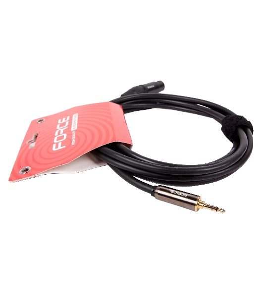 Акустический кабель FORCE FLC-06/3 стерео mini Jack 1/8' - XLR (F) мама, балансный, 3 метра
