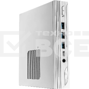 Неттоп MSI Pro DP10 12M-221RU i5 1235U (1.3) 16Gb SSD512Gb Iris Xe Windows 11 Professional 2.5xGbitEth WiFi BT 120W белый (9S6-B0A622-221)
