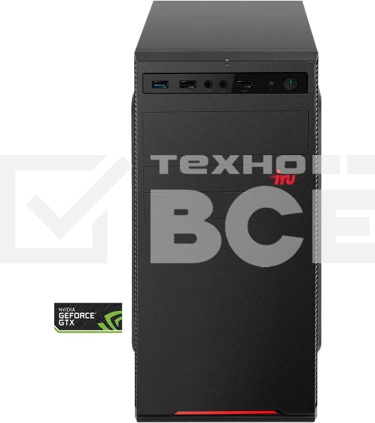 ПК IRU Home 310H6SE MT i3 13100 (3.4) 8Gb SSD256Gb UHDG 730 Free DOS GbitEth 400W черный (2032024)