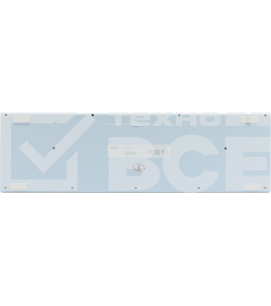 Клавиатура + мышь Acer OCC205 беспроводной USB, 1200 dpi, белый/голубой
