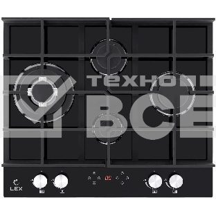 Газовая варочная поверхность LEX GVG 644 T BL независимая, черный