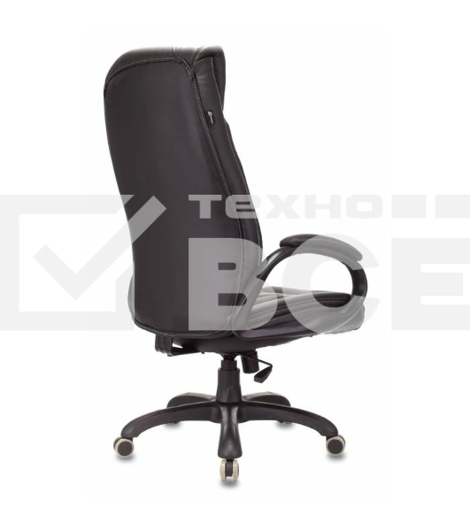 Кресло руководителя Бюрократ T-9922N Leather Venge Black черный, эко.кожа, крестовина пластик