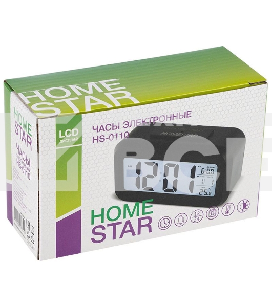 Часы электронные Homestar HS-0110 черный 104305