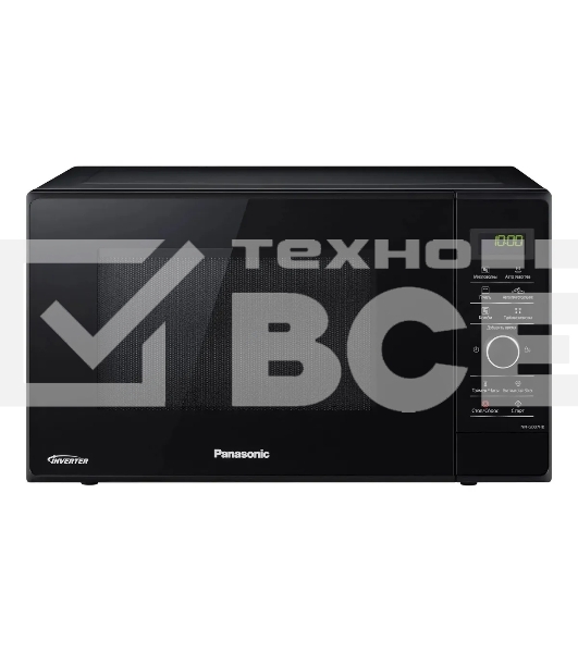Микроволновая печь Panasonic NN-GD37HBZPE черный 23 л, 1000 Вт, переключатели - сенсор, поворотный механизм
