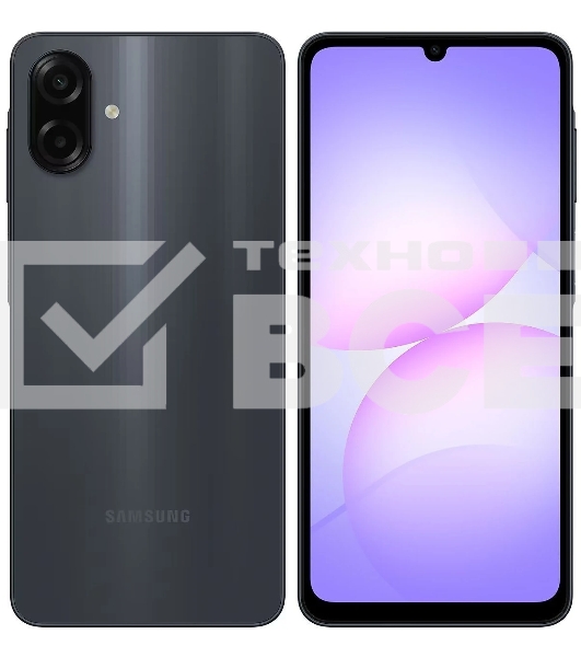 Смартфон Samsung Galaxy A07 4/128Gb, черный