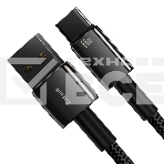 Кабель Baseus CATWJ-C01 Tungsten Gold Fast Charging Data Cable USB to Type-C 66W 2m Black, фото4