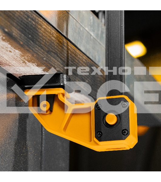 Струбцина Denzel F-образная, быстрозажимная, 450 х 80 мм, усиленный нейлоновый корпус