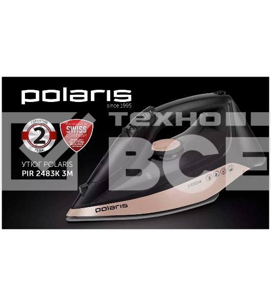 Утюг Polaris PIR-2483К черный/золотой