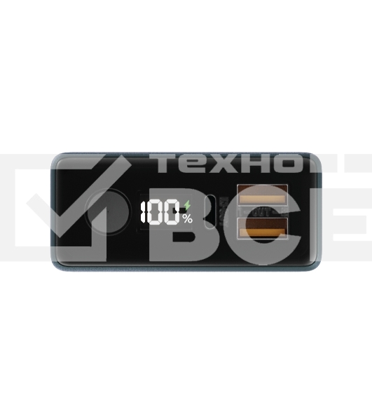 Портативный аккумулятор OLMIO QX-20, 20000mAh, 22.5W, QuickCharge3.0/PowerDelivery, LCD, графитовый