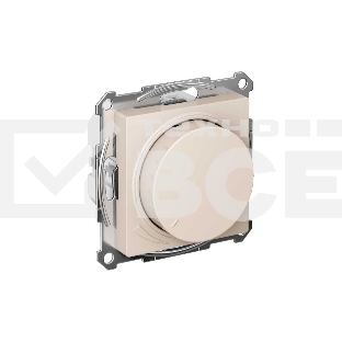 Светорегулятор (диммер) SE AtlasDesign беж, повор-нажим, LED, RC, 400 Вт, мех.