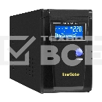 Источник бесперебойного питания (инвертор, синус, для котла) ExeGate SineTower SN-600.LCD.AVR.2SH 600VA/360W, чистая синусоида, LCD дисплей, AVR, 2*Schuko, линейно-интерактивный, черный, фото6