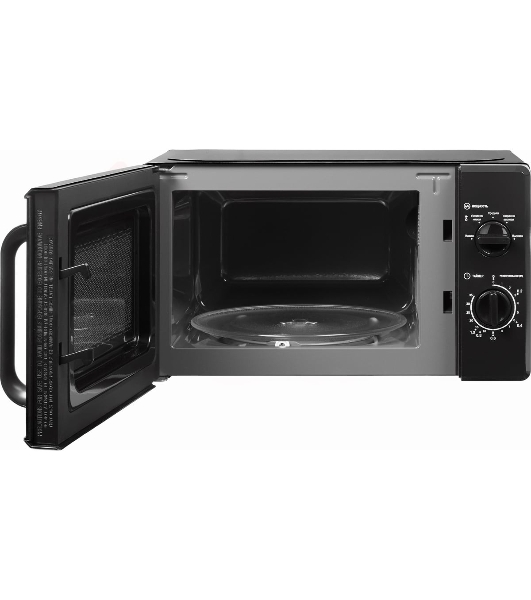 Микроволновая печь home HMM207DB черный, 20 л, 700 Вт, переключатели - поворотный механизм