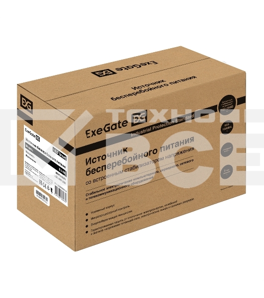 Источник бесперебойного питания ExeGate NEO Smart BU-800.LCD.AVR.5SH <800VA/480W, цветной LCD-дисплей, AVR, 5*Schuko, Black>