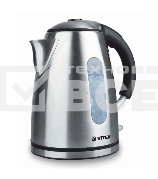 Чайник Vitek VT-7030 ST стальной, 2200 Вт, 1,7 л
