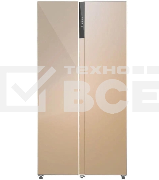 Холодильник LEX LSB530GlGID золотистый двухкамерный 283/183л морозилка слева, No Frost, Side by Side