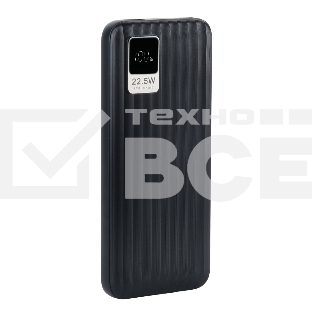 Портативный аккумулятор Perfeo Powerbank WATERFALL 10000 mAh/LED дисплей/PD + QC 3.0/Type-C/2 USB/Выход: 5A, max 22.5Wчерный (PF_E1469)