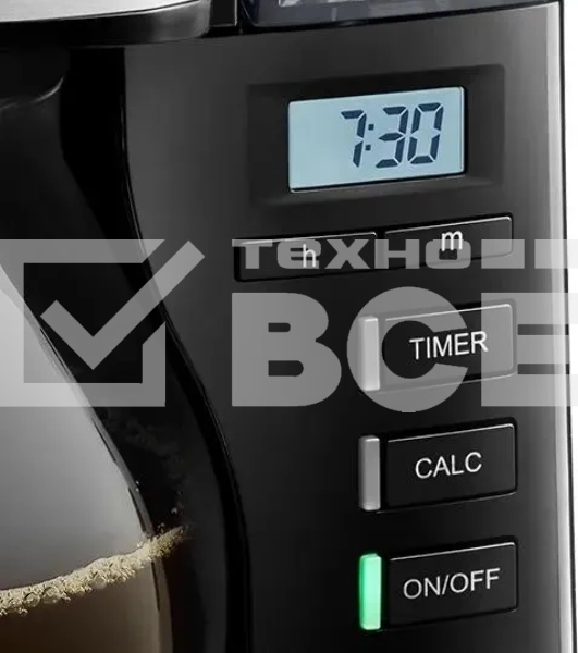 Кофеварка капельная Melitta Look V Therm Timer Black Filter черный/нержавеющая сталь, исп. кофе - молотый, 1.25 л, 1000 Вт