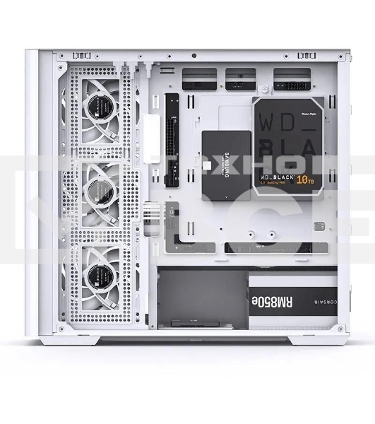 Корпус без блока питания JONSBO D300, Mini-Tower, TG, no fan, 2xUSB-A 3.2 + 1xUSB-C 3.2, mATX, mITX White