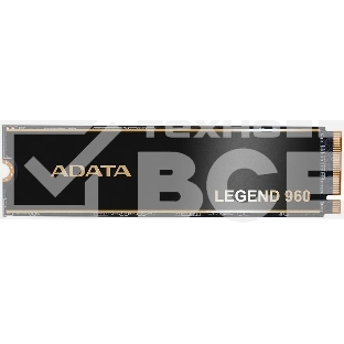 Накопитель SSD ADATA LEGEND 960, 1Tb, PCIe 4.0 x4, M.2 2280, NVMe, R/W 7400/6000, с радиатором