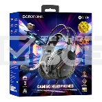 Проводные наушники Borofone BO105 Thunder черный, полноразмерные, RGB-подсветка, фото5