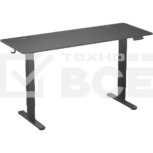 Стол для компьютера Cactus CS-EDL-BBK черный, столешница ДСП, каркас черный