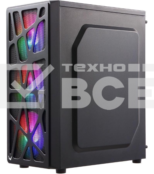 Компьютерный корпус Aerocool / Formula MANA черный без БП ATX 6x120mm 2xUSB2.0 1xUSB3.0 audio bott PSU