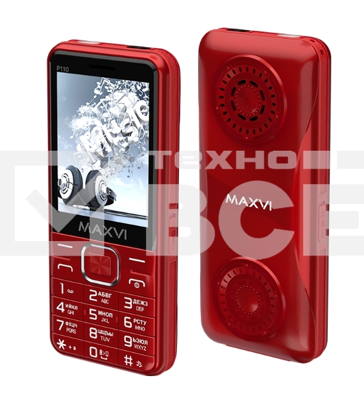Мобильный телефон Maxvi P110 красный