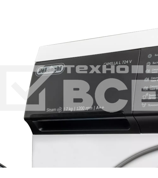 Стиральная машина DeLonghi CAMILLA L 724 V белый, загрузка фронтальная 7 кг, 1200 об/мин., класс: А++
