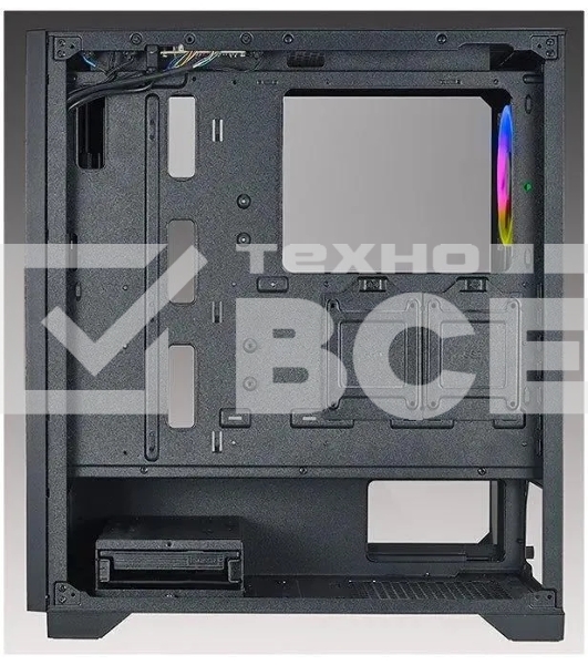 Компьютерный корпус Azza Hive черный без БП ATX 8x120mm 5x140mm 2xUSB2.0 1xUSB3.0 audio bott PSU