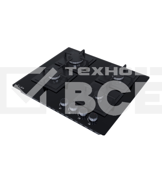 Газовая варочная поверхность LEX GVG 644A BBL независимая, черный