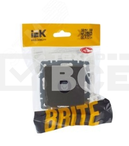 Розетка TV оконечная IEK Brite РТВ11-0-БрШ (BR-A10-O-K37) СП шампань