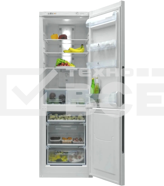 Холодильник Pozis RK FNF-170 серебристый металлик двухкамерный 220/94 л морозилка снизу