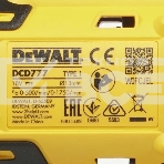 Аккумуляторная безударная бесщеточная дрель - шуруповерт XR DEWALT DCD777D2T-QW, фото3