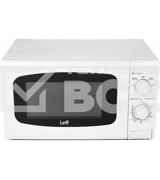 Микроволновая печь LEFF 20MM721W белый, 20 л, 700 Вт, переключатели - поворотный механизм