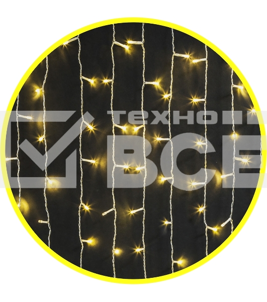 Гирлянда Navigator NGF-C01-288WW-8-1.5x1.5m-230-C8-TR-IP20