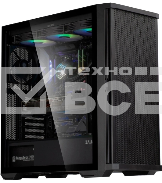 Компьютерный корпус ZALMAN Z10, ATX, черный, WINDOW, 2x3.5