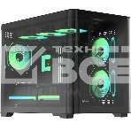 Компьютерный корпус AeroCool/Formula Crystal U2M Floe черный без БП mATX 1xUSB 3.0 1xUSB3.1 audio bott PSU, фото 1